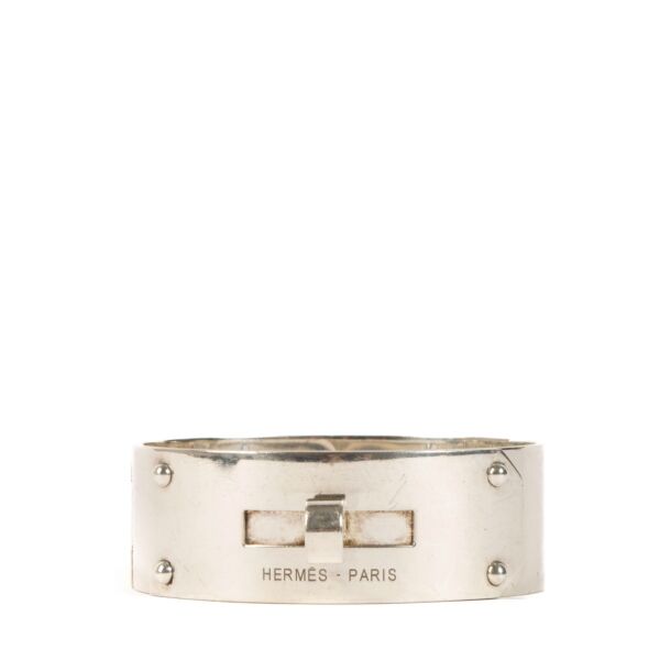 Hermès Sterling Silver Medium Kelly Bracelet