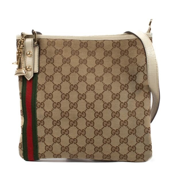 shop 100% authentic second hand Gucci GG Canvas Messenger Bag on Labellov.com