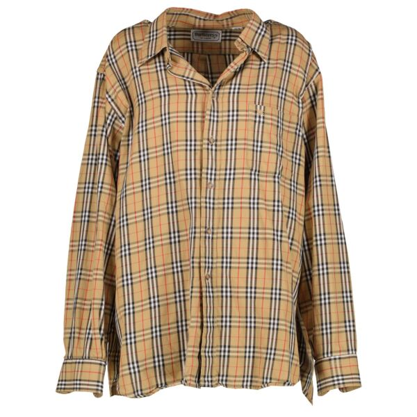 shop 100% authentic second hand Burberry Check Shirt - Size 43 on Labellov.com
