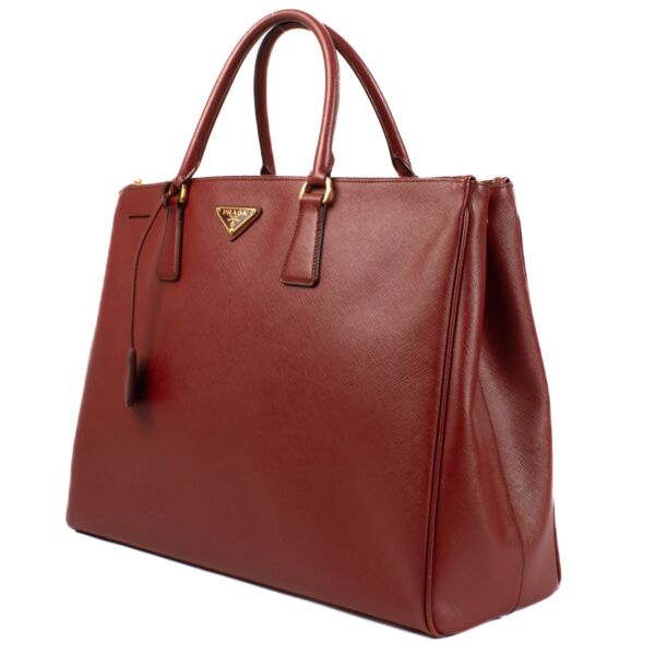 Prada Red Saffiano Extra-Large Galleria Bag