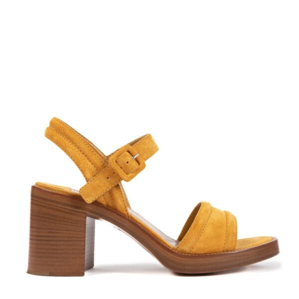 Miu Miu Camel Wooden Sandals