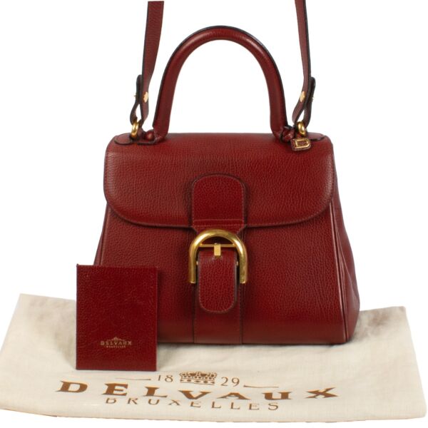 Delvaux Red Jumping Leather Brillant PM Handbag 