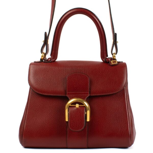 Delvaux Red Jumping Leather Brillant PM Handbag