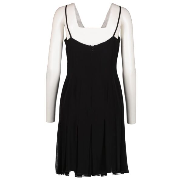 Chanel 04P Black Slip Dress - Size 38