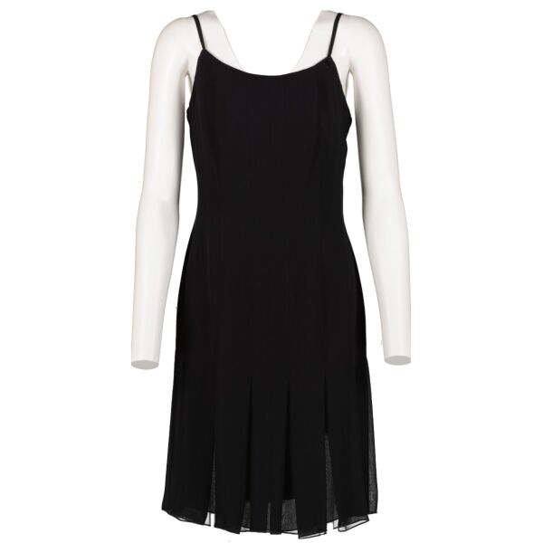 shop 100% authentic second hand Chanel 04P Black Slip Dress - Size 38 on Labellov.com