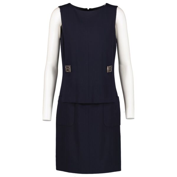 Shop 100% authentic secondhand Chanel Blue Dress - Size FR 36 on Labellov.com