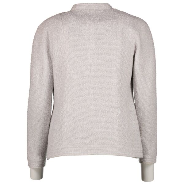 Chanel 16P Pearly Grey Fantasy Tweed Jacket - Size FR36