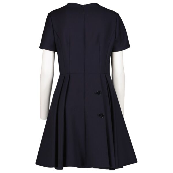 Christian Dior Navy Blue Dress - Size 38