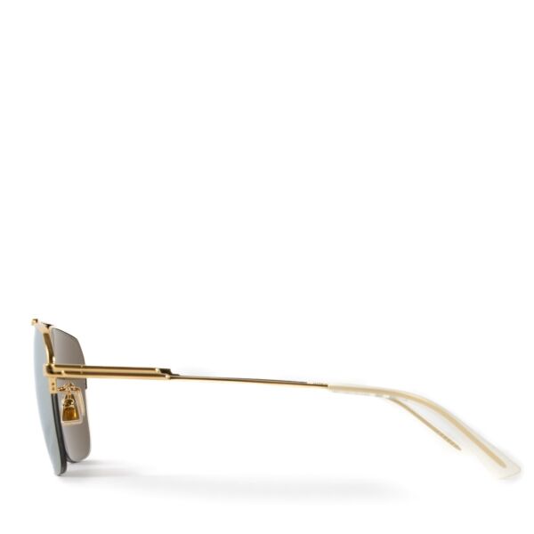 Bottega Veneta BV1149 Gold Mirror Sunglasses