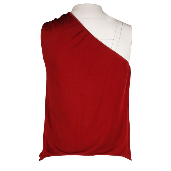 Gucci Red One Shoulder Top - size XS