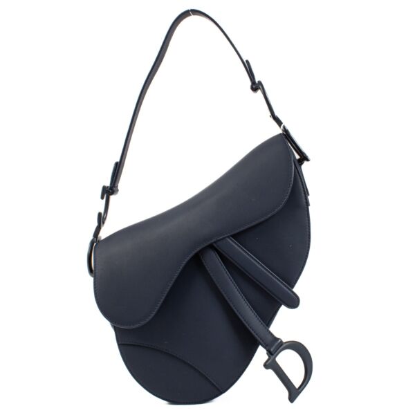 shop 100% authentic second hand Christian Dior Blue Ultramatte Saddle Bag on Labellov.com