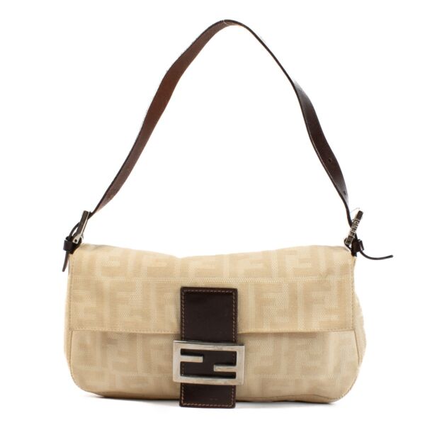 shop 100% authentic second hand Fendi Beige Baguette Shoulder Bag on Labellov.com