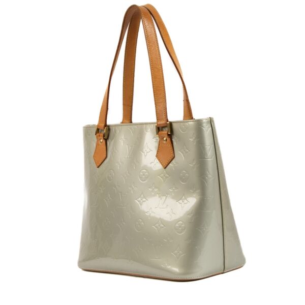 Louis Vuitton Grey Patent Leather Houston Bag