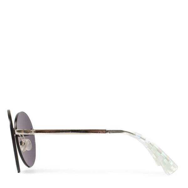 Chanel 4216 Blue Mirrored Round Sunglasses