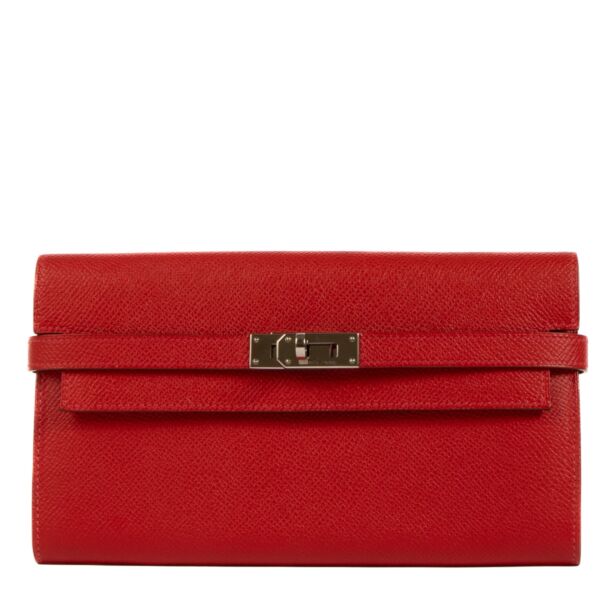 Hermès Kelly Classic Rouge Casaque Epsom Wallet