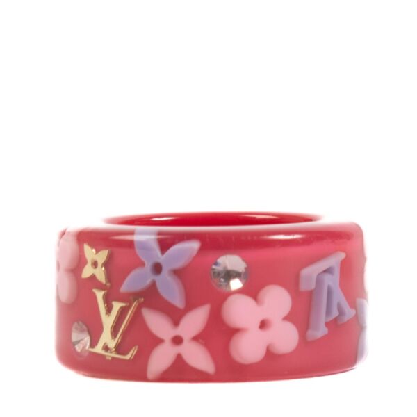 Shop 100% authentic Louis Vuitton Pink Resin Ring - Size 51 at Labellov.com. 