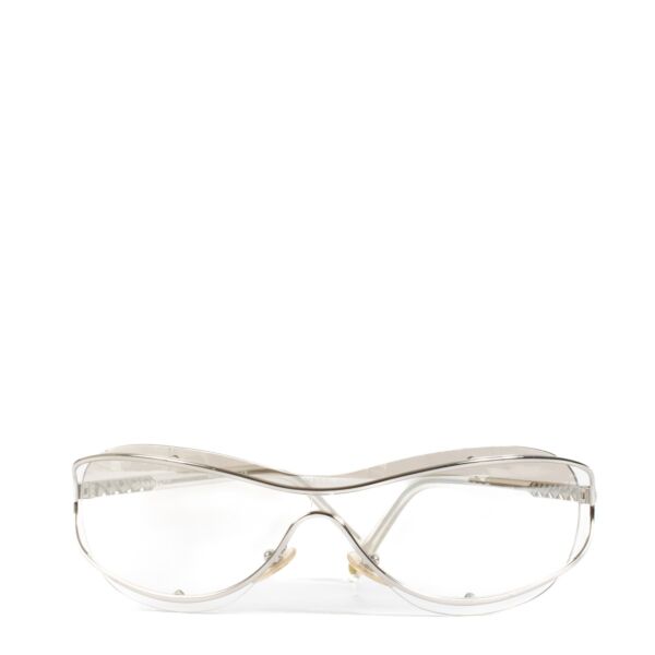 Chanel 4028 Clear Metal Frame Sunglasses