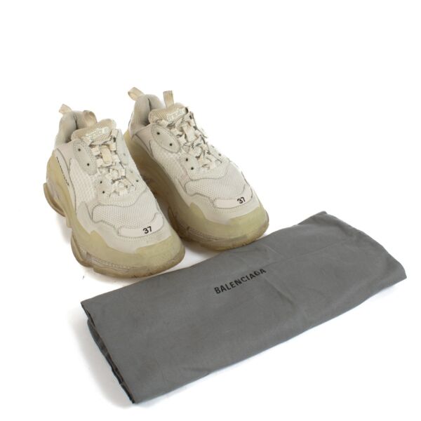 Balenciaga Sneacker Triple S Clear Soles White - Size 37