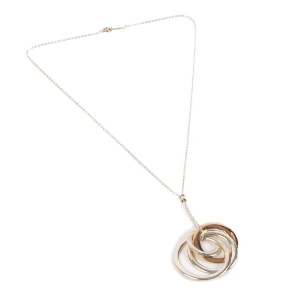 shop 100% authentic second hand Tiffany & Co. Silver 1837 Interlocking Circles Necklace on Labellov.com