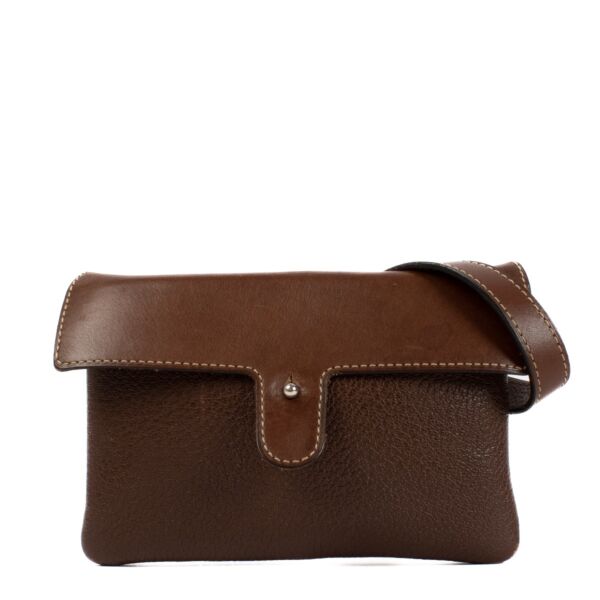 shop 100% authentic second hand Delvaux Brown Leather Belt Bag on Labellov.com