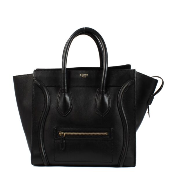shop 100% authentic second hand Celine Black Smooth Calfskin Mini Luggage Bag on Labellov.com
