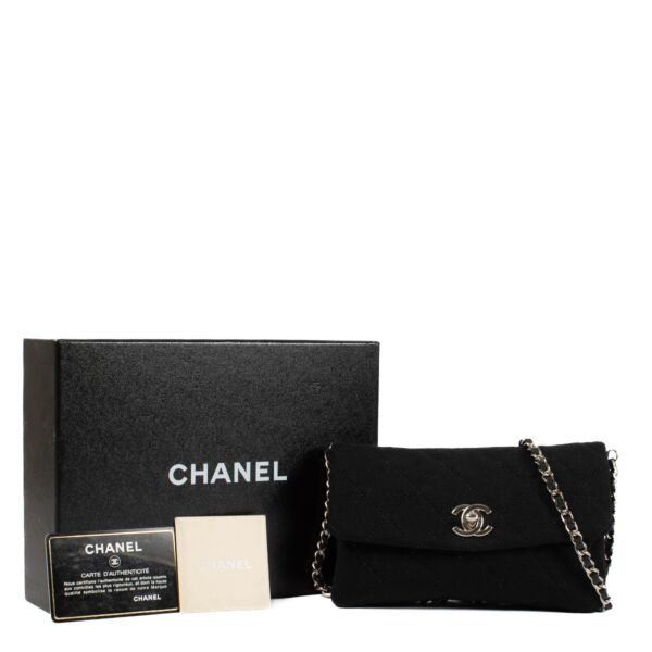Chanel Black Fabric Mini Crossbody Bag