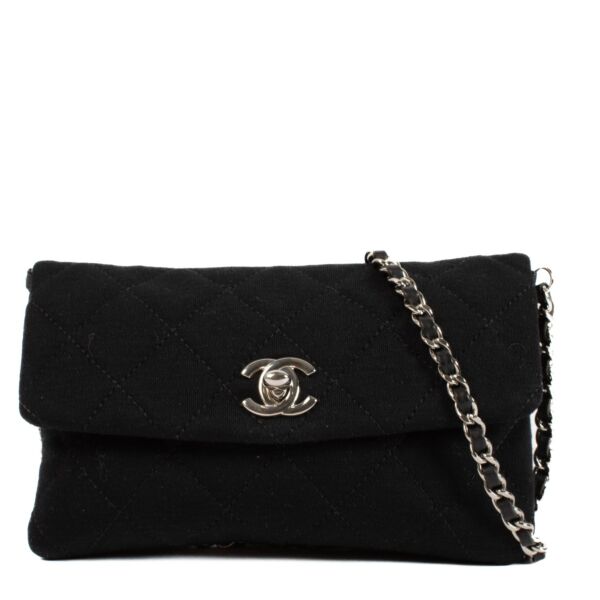 Shop 100% authentic secondhand Chanel Black Fabric Mini Crossbody Bag on Labellov.com
