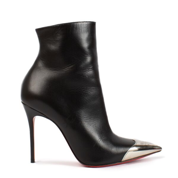 shop 100% authentic second hand Christian Louboutin Black Boots - Size 37 1/2 on Labellov.com