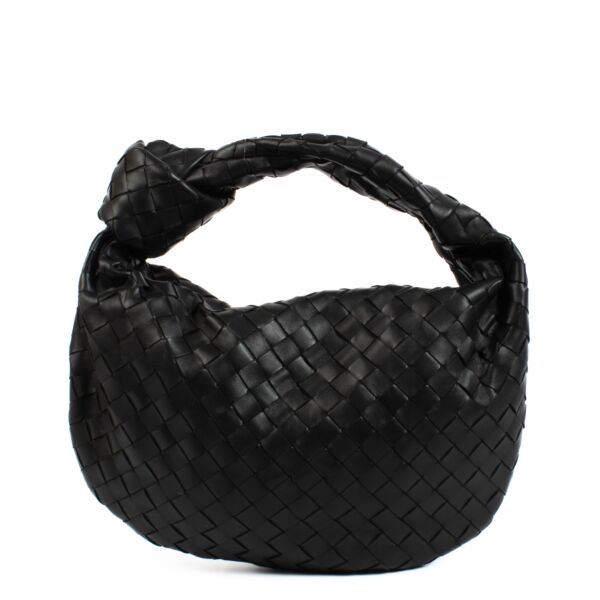 Bottega Veneta Black Intrecciato Teen Jodie Bag