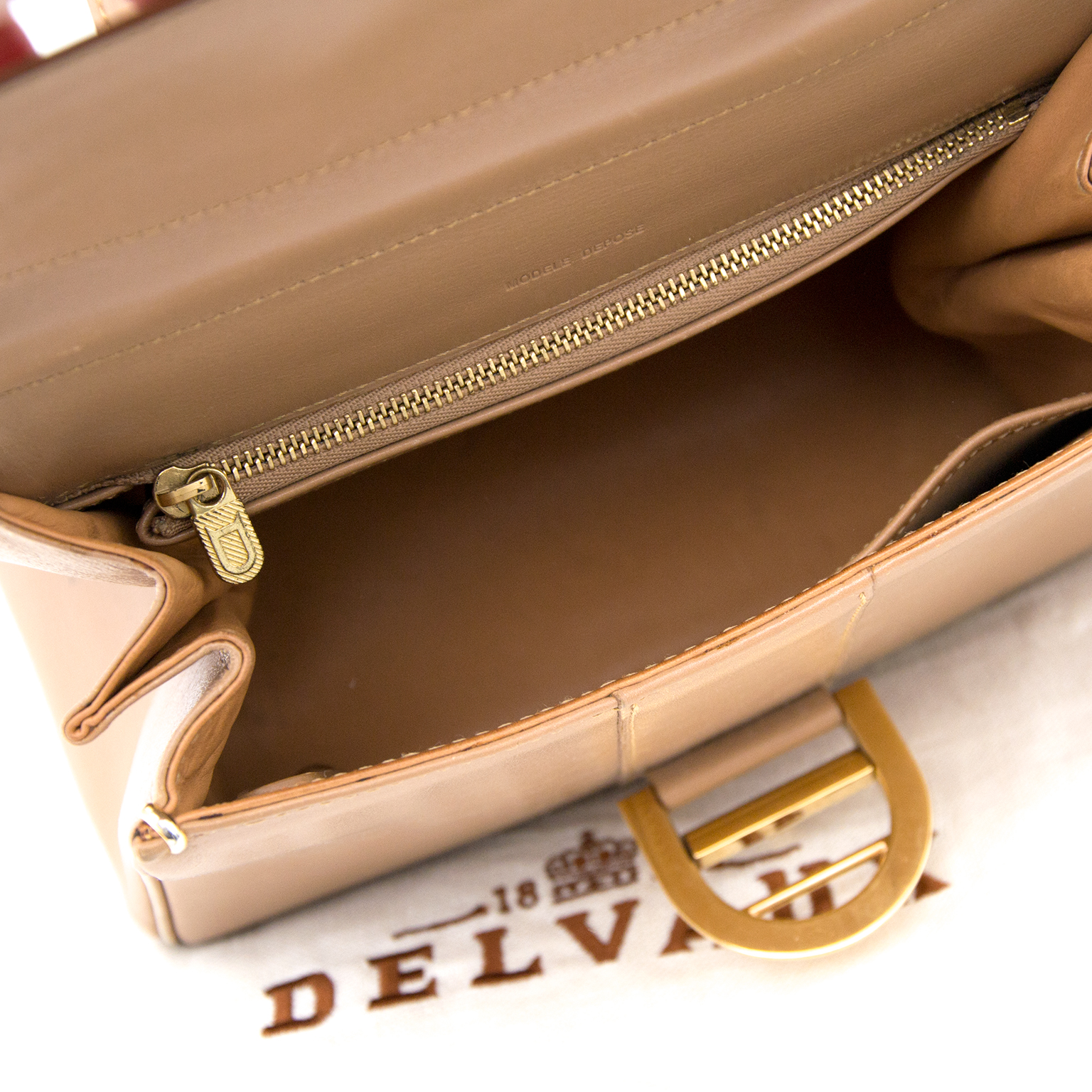 Delvaux Sand Brillant PM + strap ○ Labellov ○ Buy and Sell