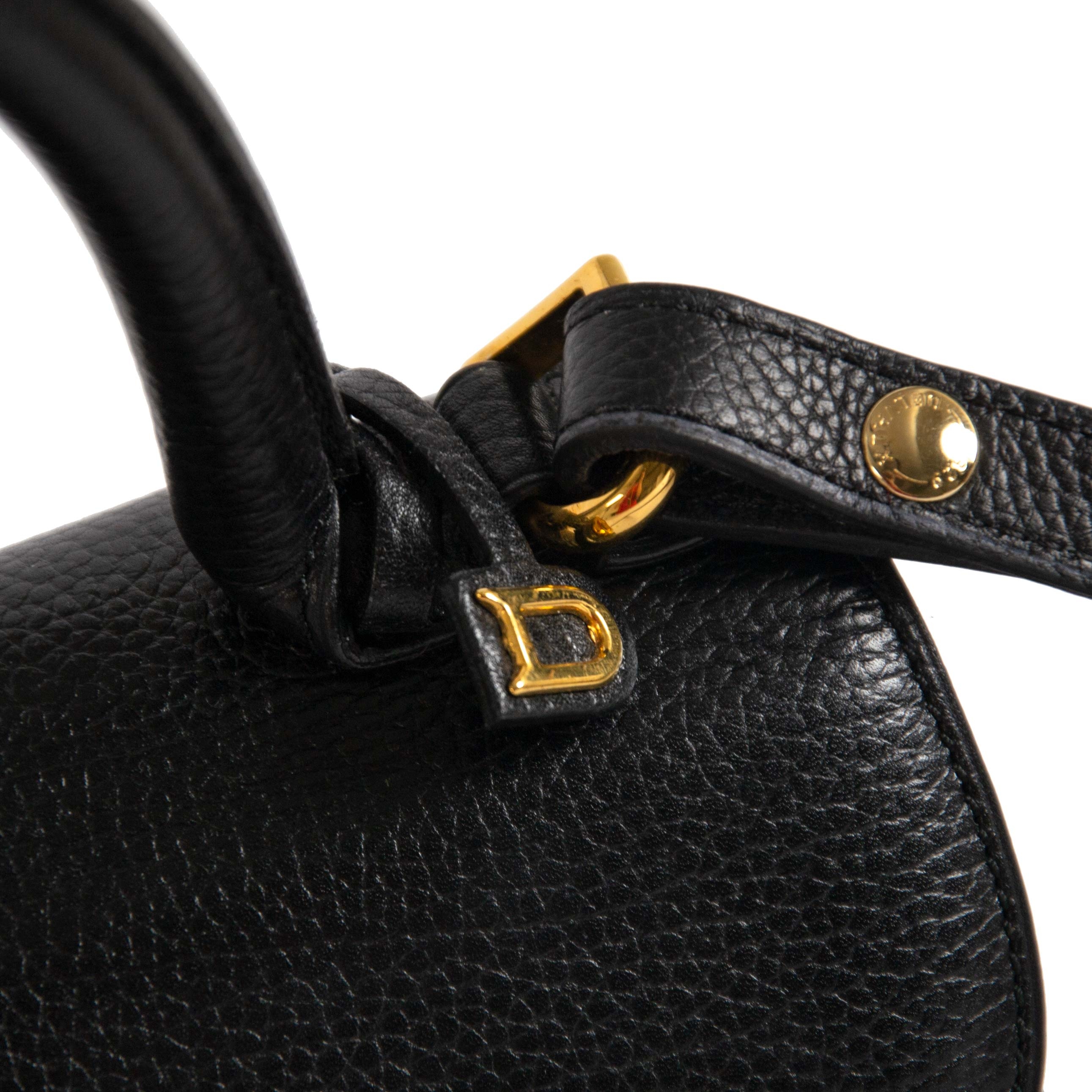 Delvaux Black Brillant Mini + Strap ○ Labellov ○ Buy and Sell