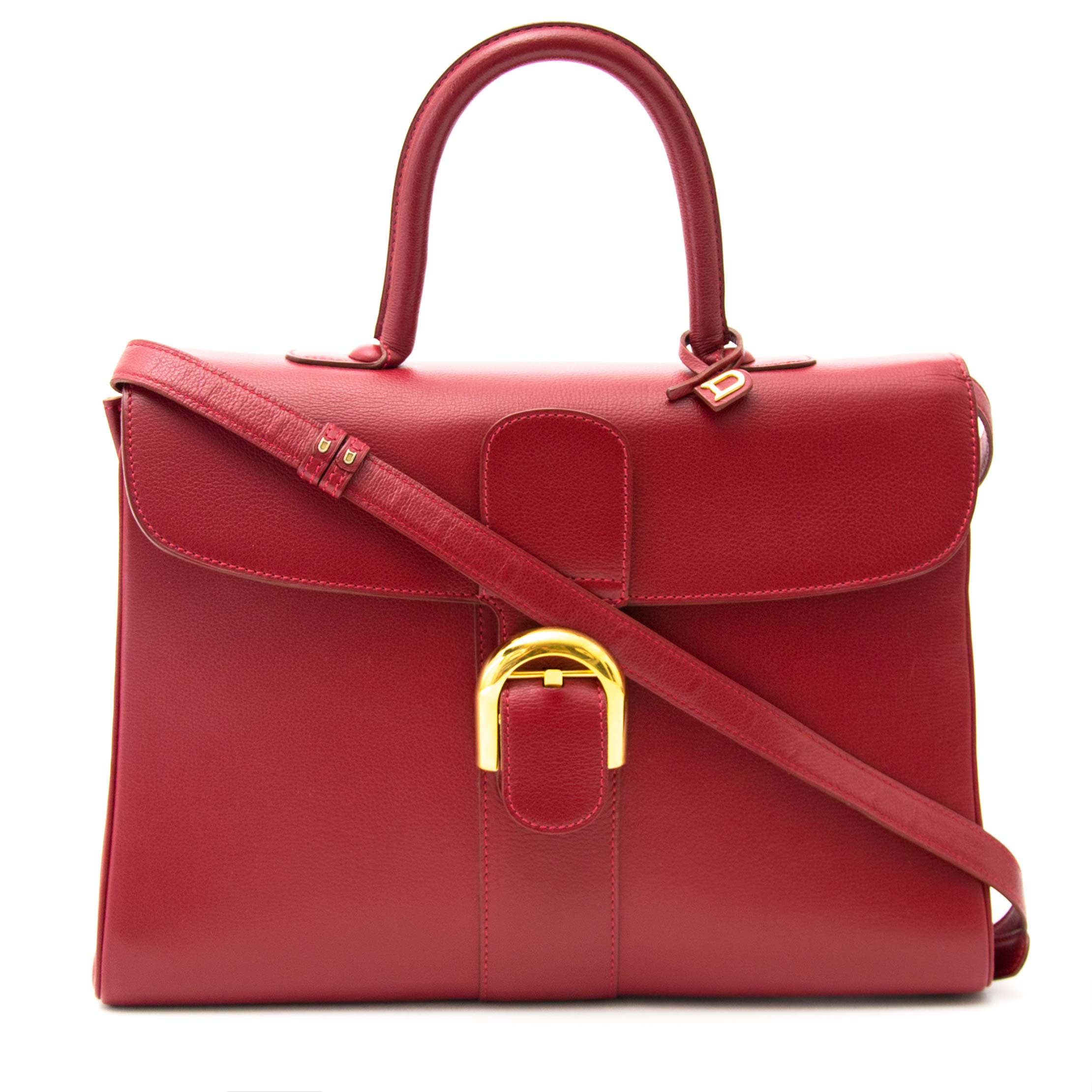 Brillant leather handbag Delvaux Red in Leather - 20976888