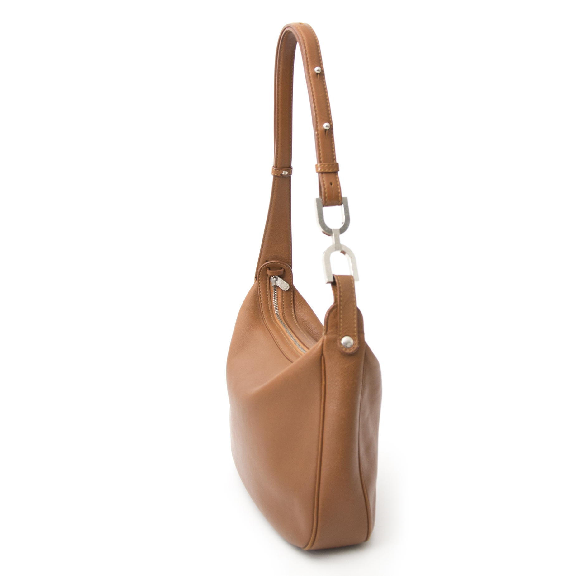 Delvaux Polo Givry Camel Shoulder Bag ○ Labellov ○ Buy and Sell