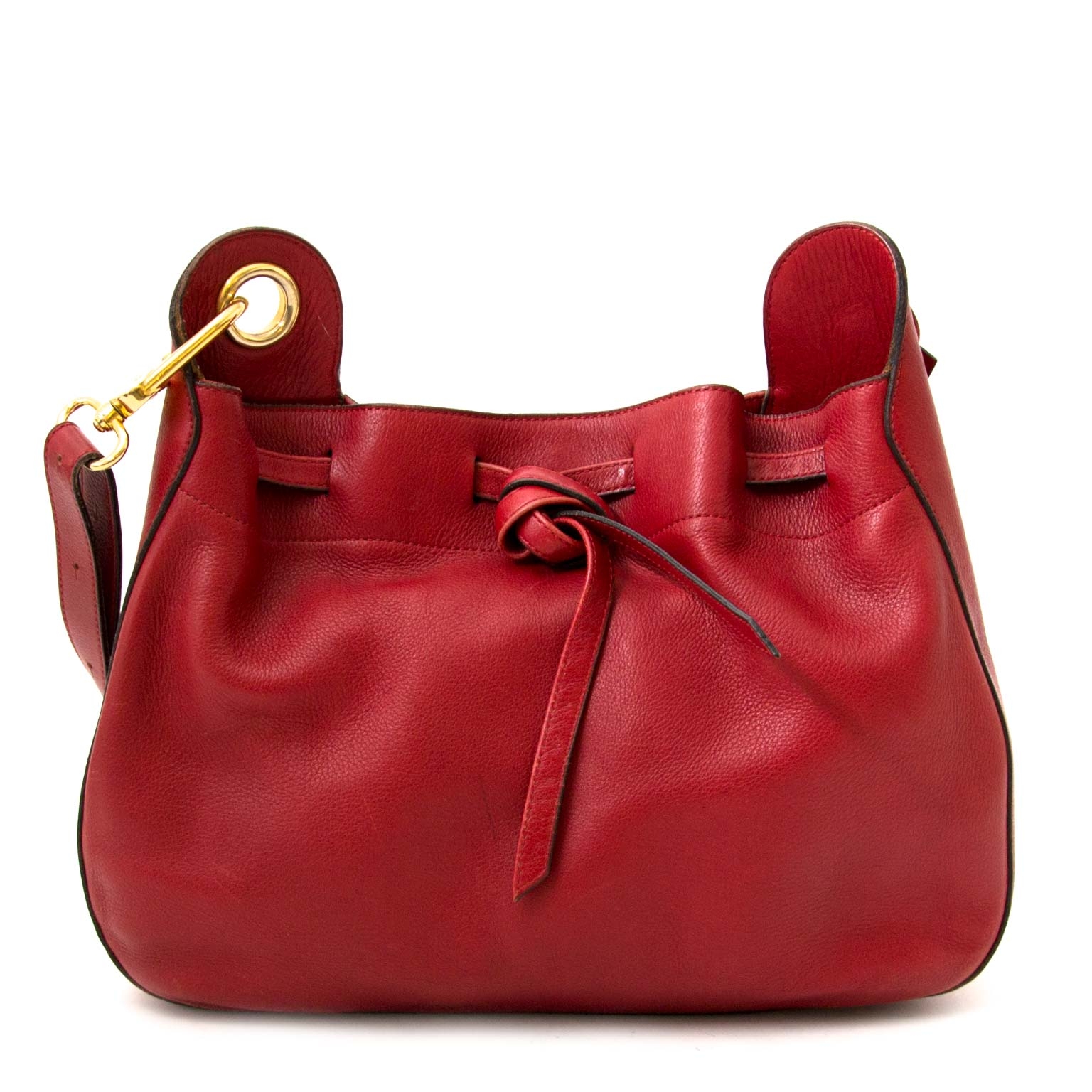 Delvaux Red Reverie Top Handle Bag ○ Labellov ○ Buy and Sell Authentic  Luxury