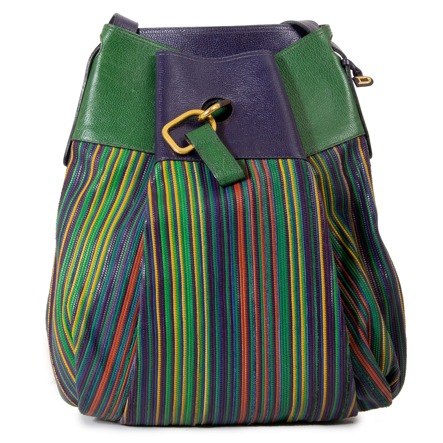 Delvaux Rare Bucket Vintage Bag Multicolore 90s - Katheley's