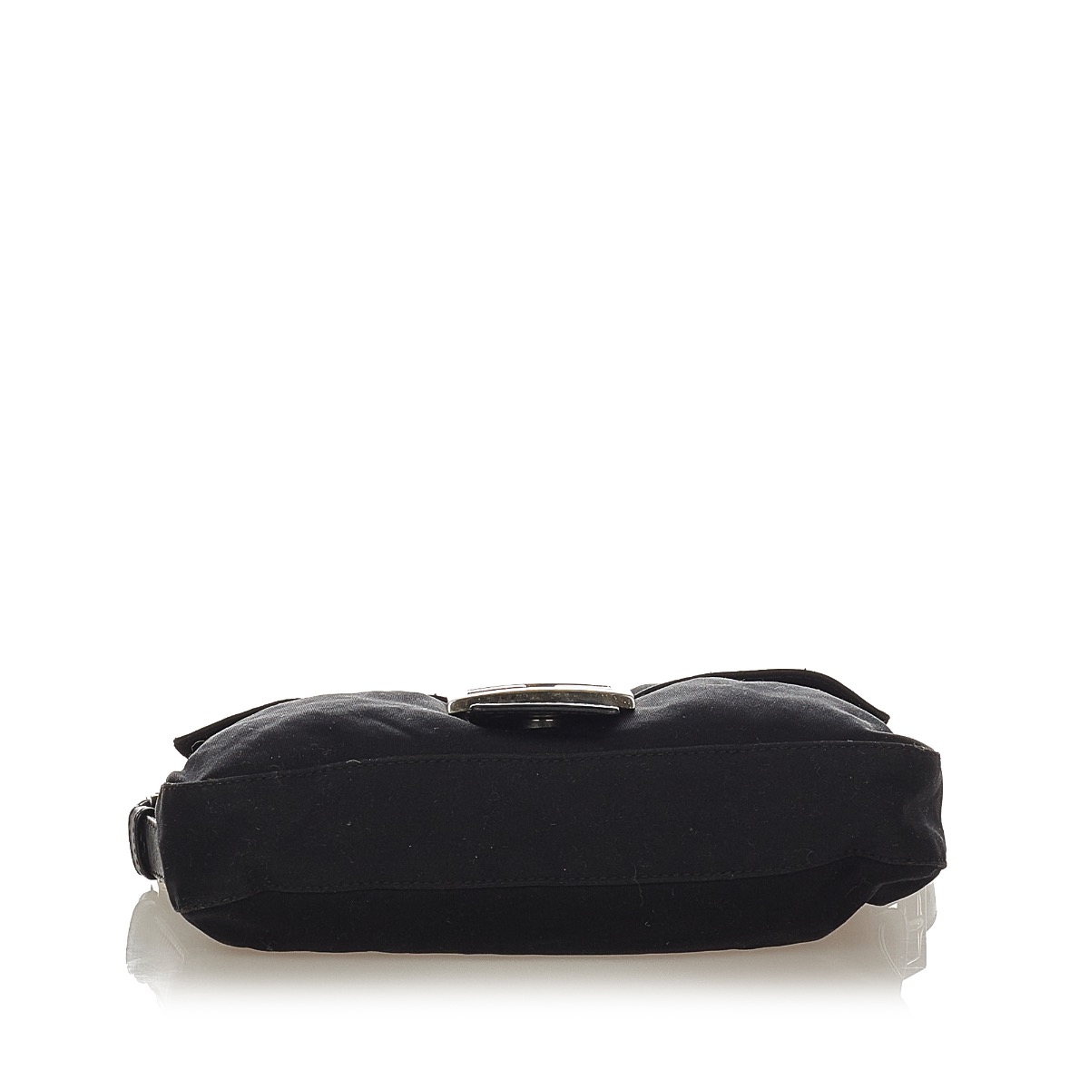 Classic Fendi Baguette shoulder bag Black Leather Nylon ref.122937