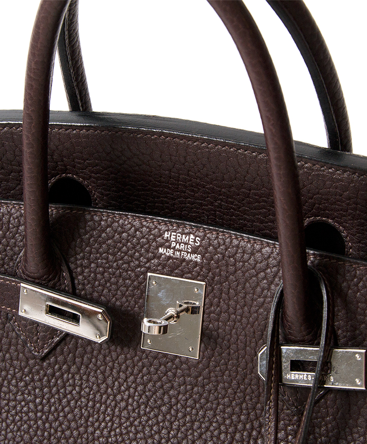 Hermes 40cm Chocolate Togo Leather Birkin Bag with Palladium, Lot #58279