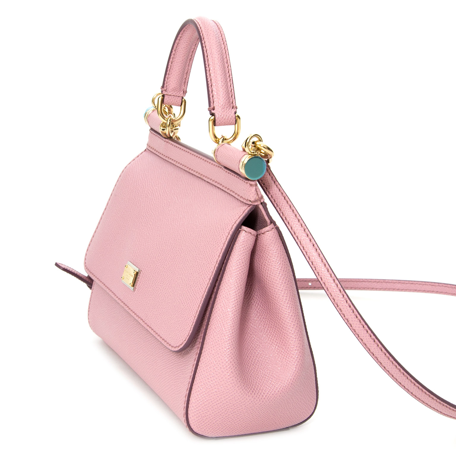 Dolce & Gabbana Miss Sicily chain bag Pink Leather ref.145654 - Joli Closet