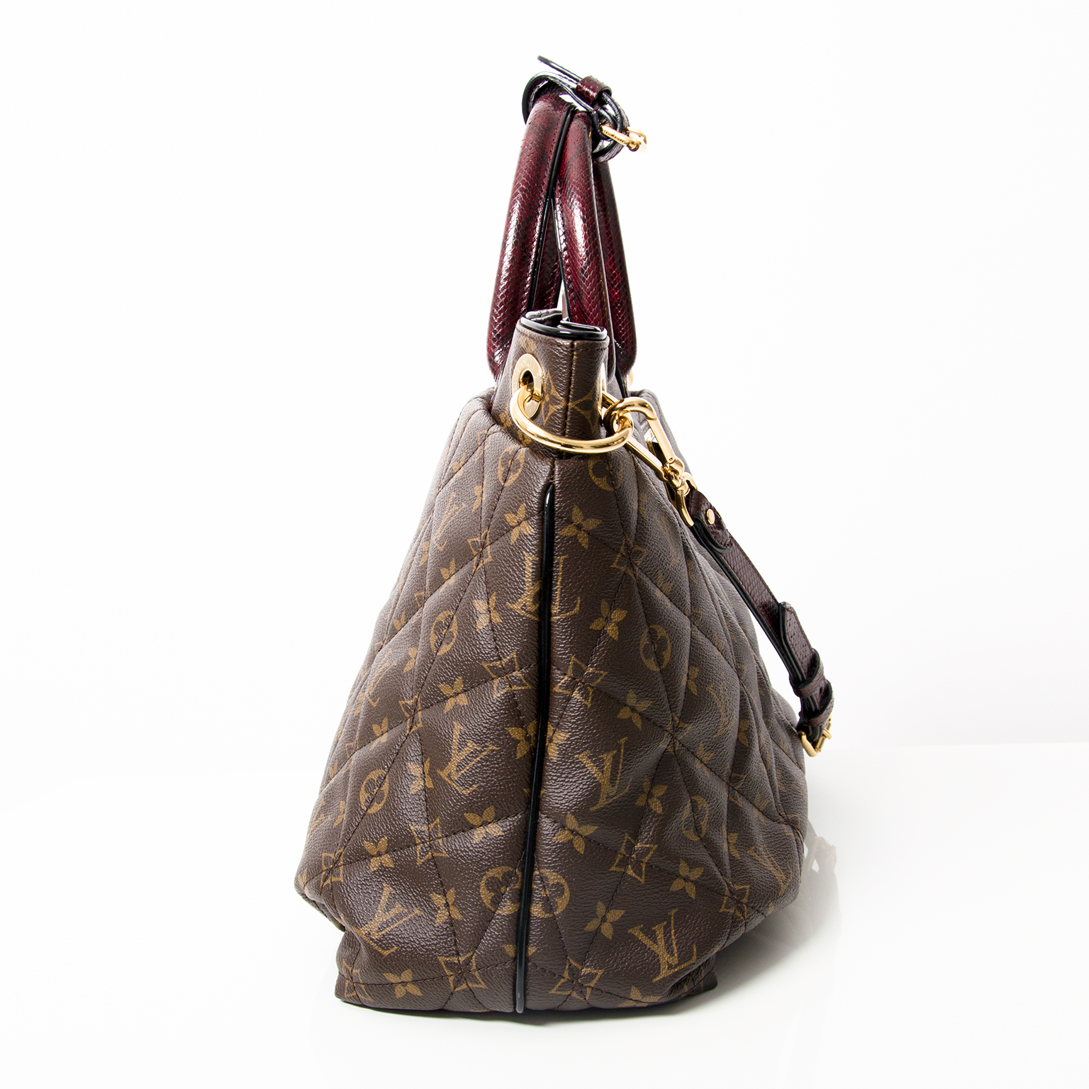 Louis Vuitton Limited Edition Bordeaux Exotique Monogram Majestueux mm Tote Bag