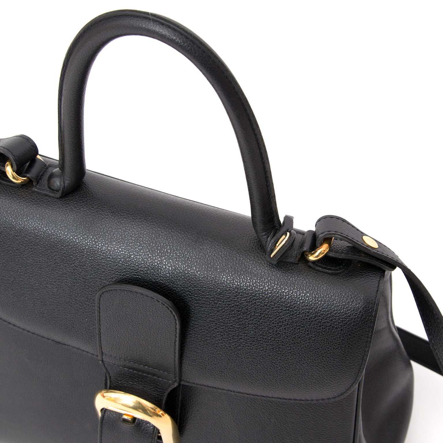 Delvaux Brillant Black MM + Strap For Sale at 1stDibs