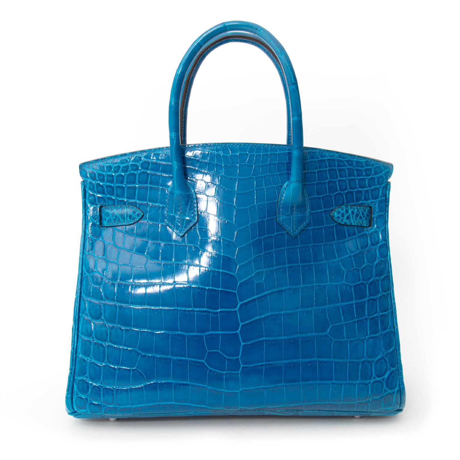 BRAND NEW Hermès Birkin 30 Blue Izmir Crocodile Niloticus PHW ○ Labellov ○  Buy and Sell Authentic Luxury