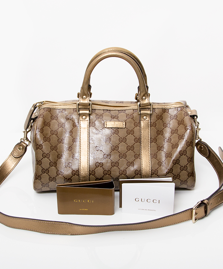 Gucci Monogram Joy Boston Bag ○ Labellov ○ Buy and Sell Authentic Luxury