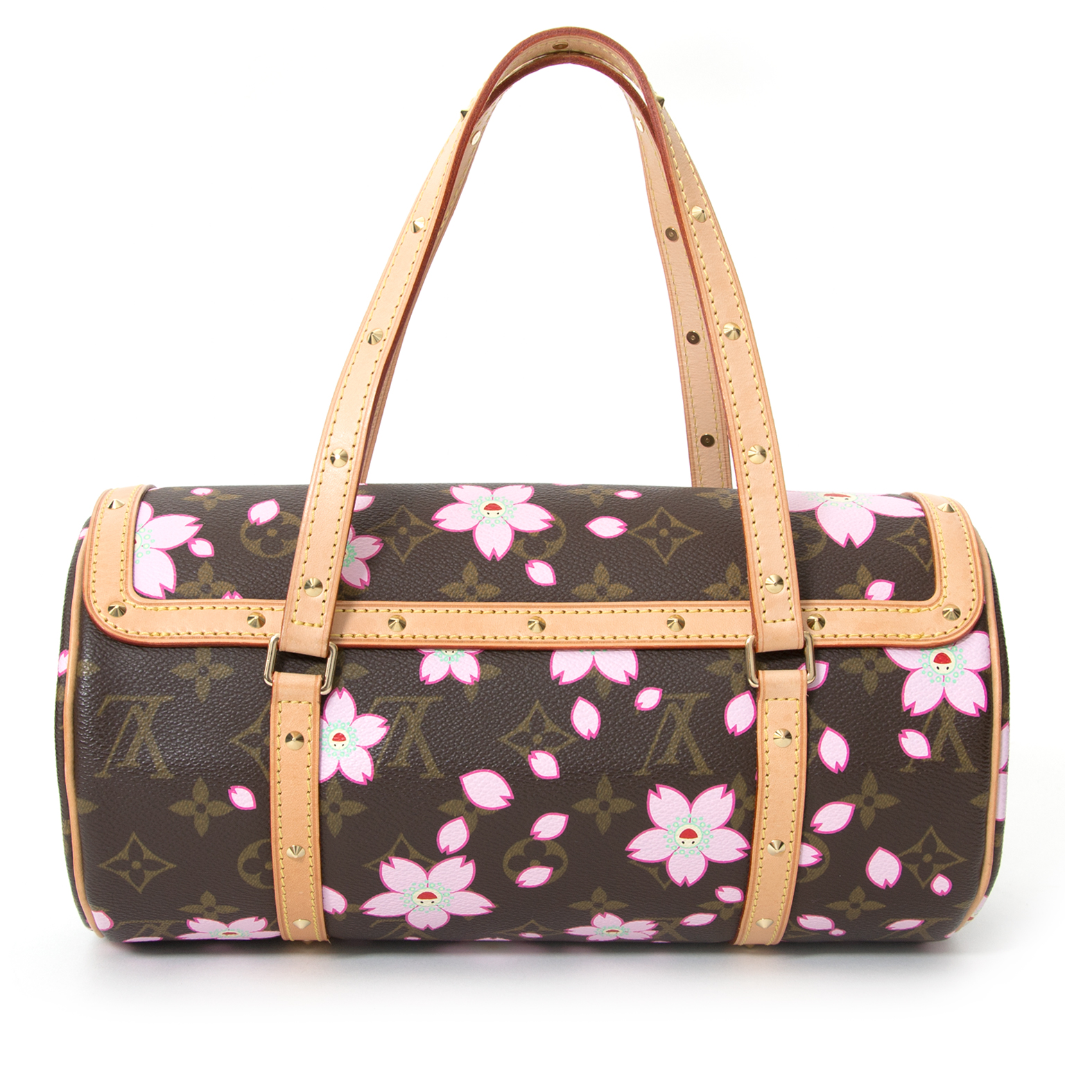 LOUIS VUITTON Rare Cherry Blossom Papillon Bag at 1stDibs  louis vuitton  cartoon bag, louis vuitton papillon, lv cartoon bag