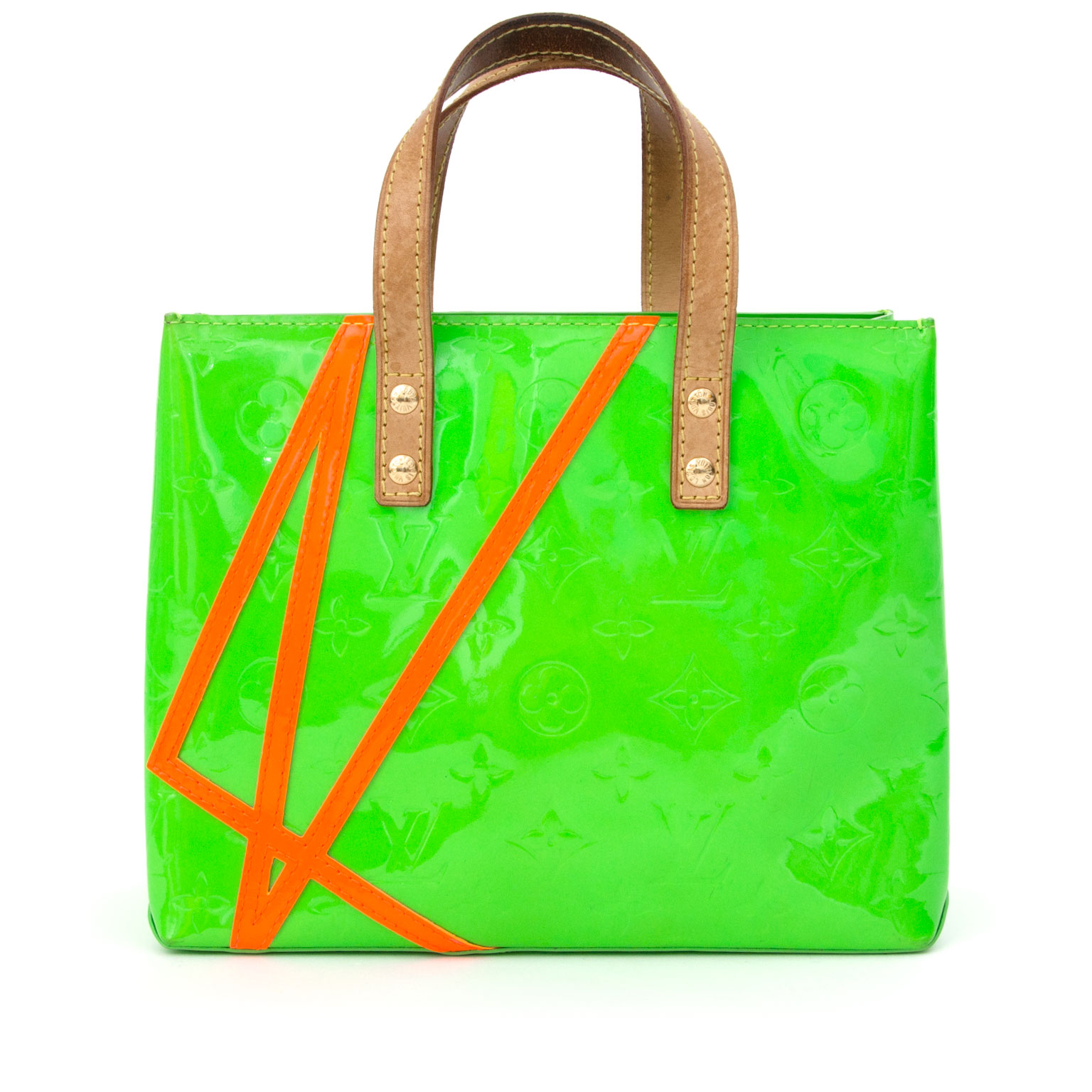 Louis Vuitton Handbag Wilshire Pm Yellow Green Monogram Vernis M91643  Patent Leather M049 Louis Auction