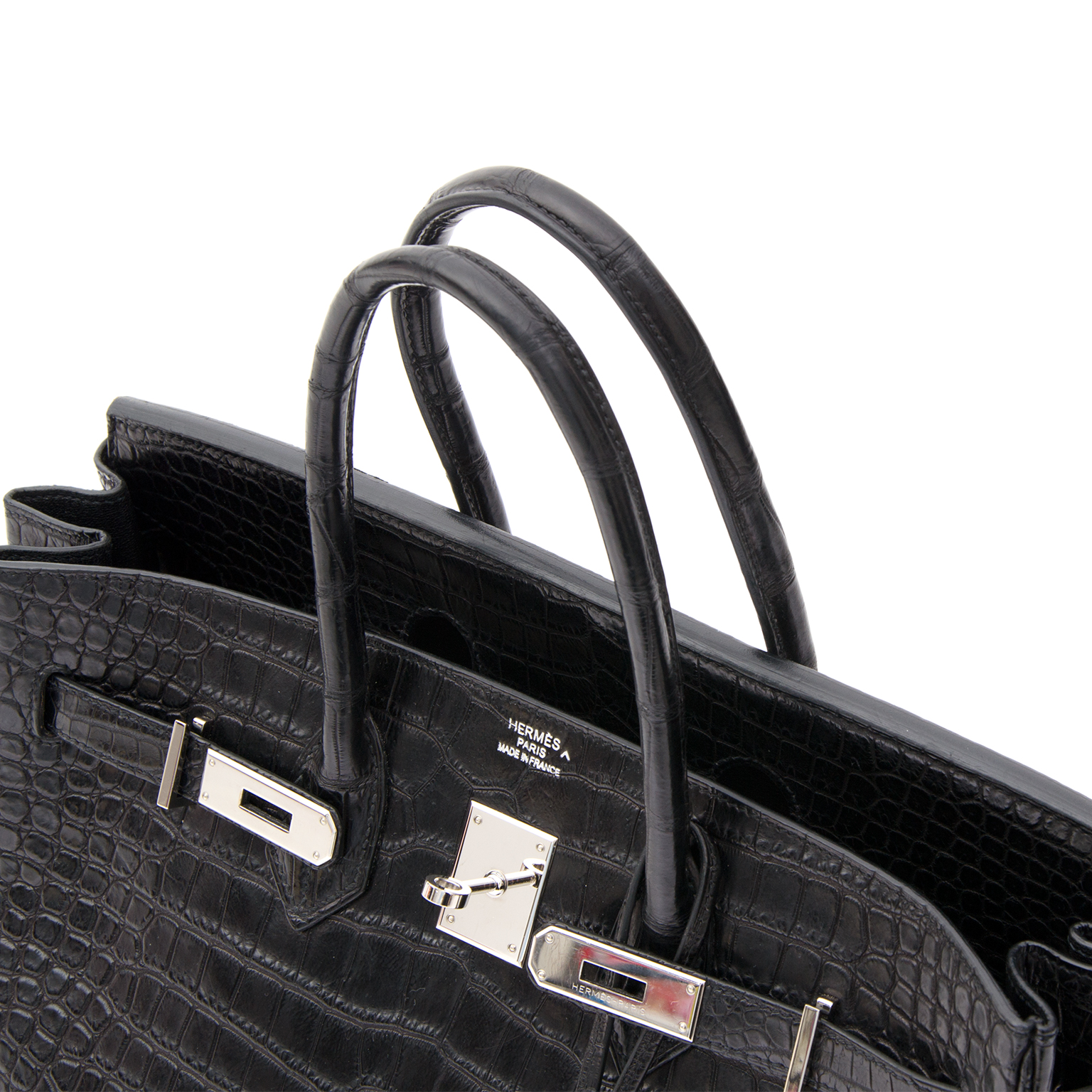 Birkin 35 crocodile handbag Hermès Black in Crocodile - 30235923