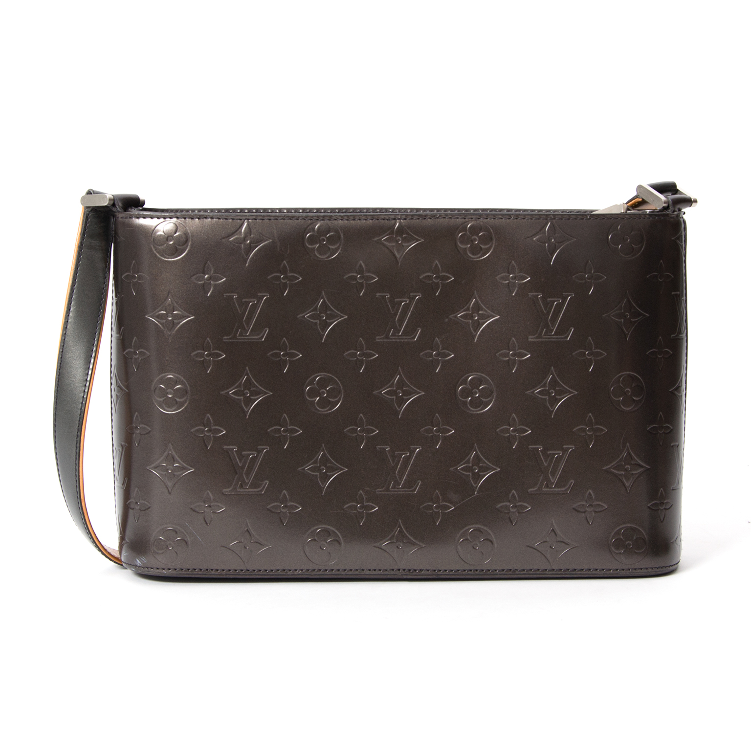 Louis Vuitton Burgundy Monogram Vernis Mat Allston Shoulder bag 80lv225s