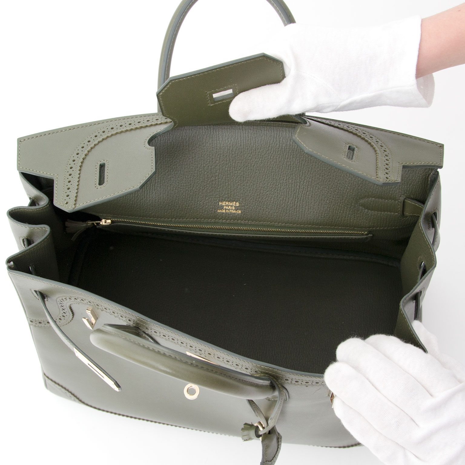 Hermes Vert Veronese Ghillies Birkin 35 ○ Labellov ○ Buy and Sell Authentic  Luxury