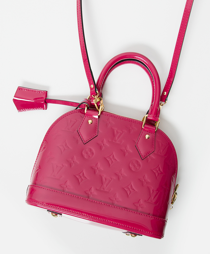 Louis Vuitton Alma Vernis Bb Rose Indien Red Patent Leather Shoulder B -  MyDesignerly