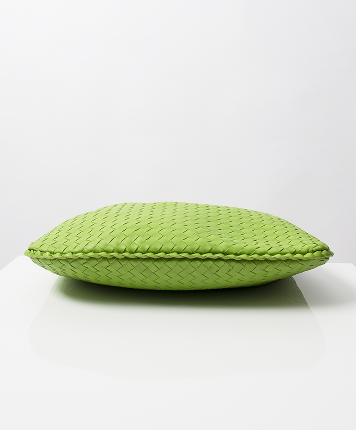 Bottega Veneta Neon Green Woven Leather Hand Bag ○ Labellov ○ Buy and Sell  Authentic Luxury