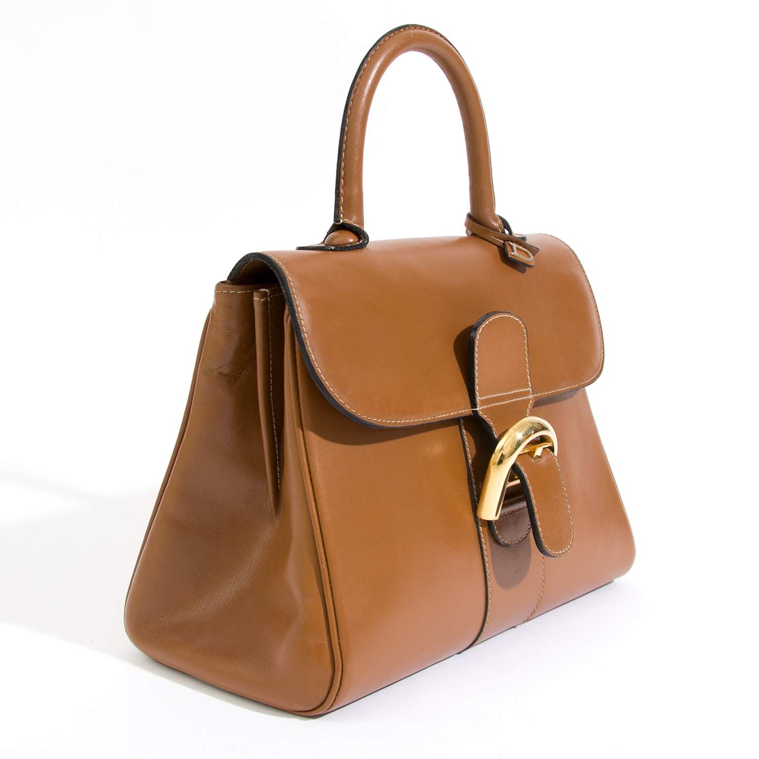 Delvaux Brillant MM Cognac ○ Labellov ○ Buy and Sell Authentic